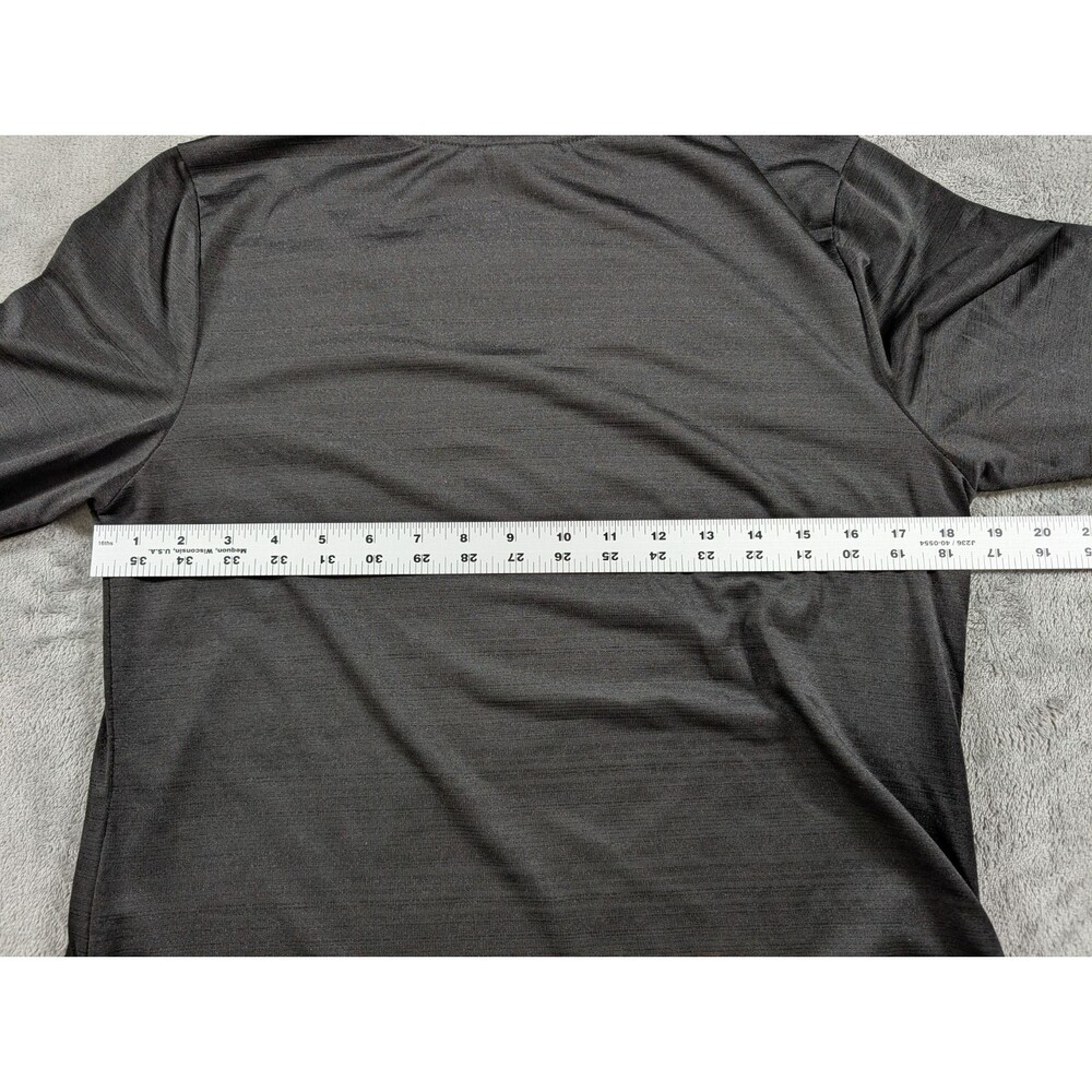 Danskin Now Top Womens L Black Long Sleeve Cinched Side Athleisure Pullover - Picture 6 of 7